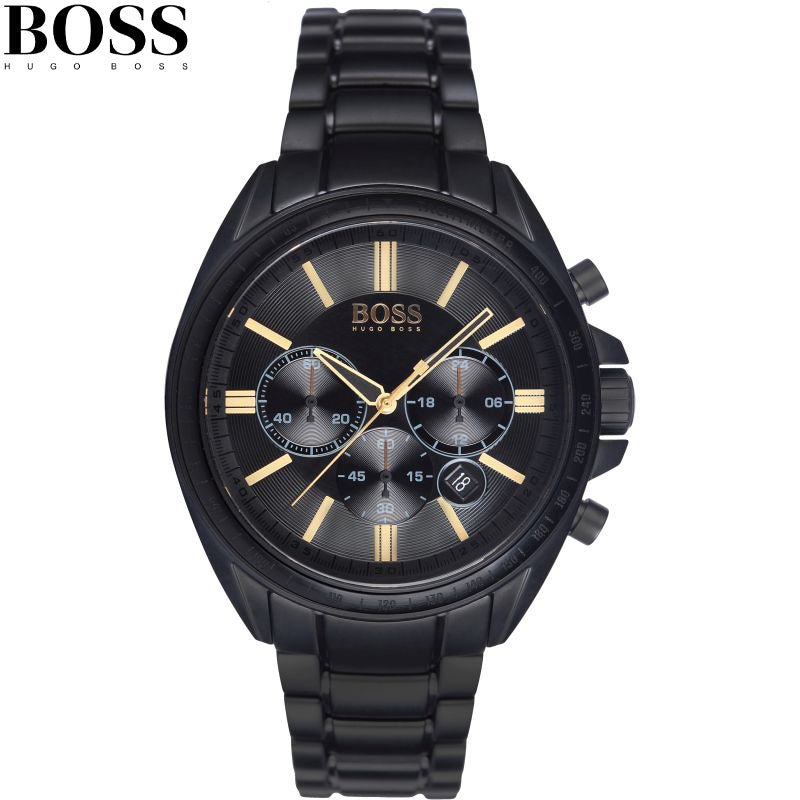  Shop Authentic Hugo Boss Driver Black Dial Black Steel Strap Watch for Men - 1513277 - Luxxuri