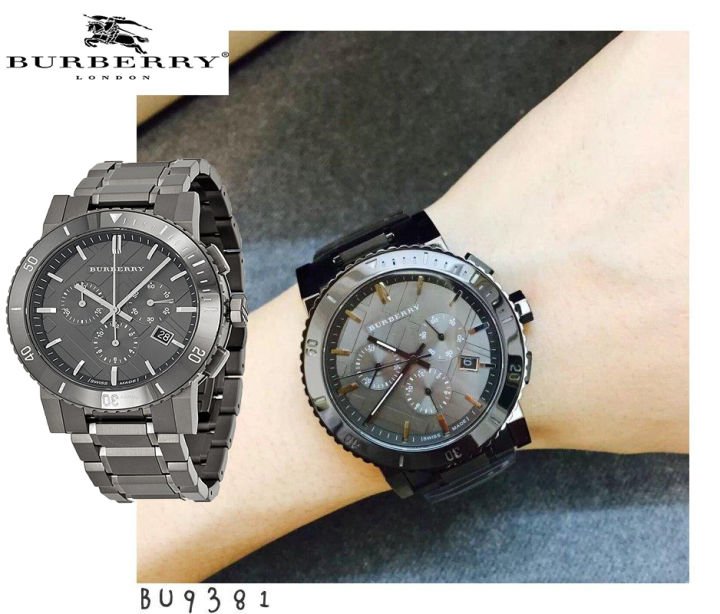  Shop Authentic Burberry The City Grey Dial Gunmetal Grey Steel Strap Watch for Men - BU9381 - Luxxuri