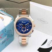  Shop Authentic Fossil Machine Blue Dial Two Tone Steel Strap Watch for Men - FS5037 - Luxxuri