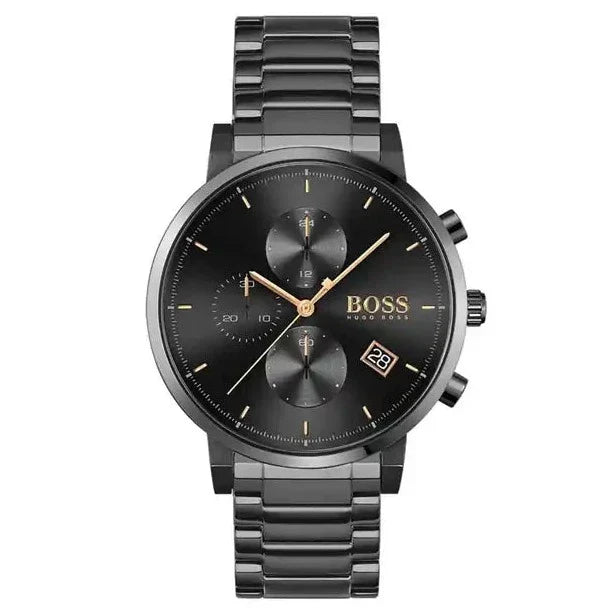  Shop Authentic Hugo Boss Integrity Black Dial Black Steel Strap Watch for Men - 1513780 - Luxxuri