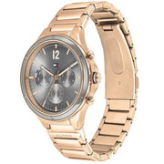  Shop Authentic Tommy Hilfiger Eve Chronograph Quartz Grey Dial Rose Gold Steel Strap Watch For Women - 1782277 - Luxxuri