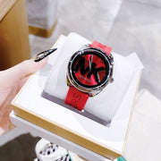  Shop Authentic Michael Kors Janelle Three Hand Red Dial Red Rubber Strap Watch For Women - MK7144 - Luxxuri