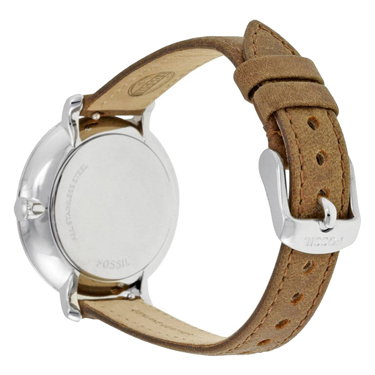  Shop Authentic Fossil Jacqueline White Dial Brown Leather Strap Watch for Women - ES3708 - Luxxuri