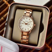  Shop Authentic Fossil Tailor Rose Gold Dial Rose Gold Steel Strap Watch for Women - ES4264 - Luxxuri