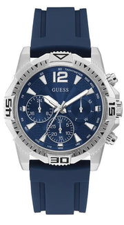  Shop Authentic Guess Commander Blue Dial Blue Rubber Strap Watch for Men - GW0211G1 - Luxxuri