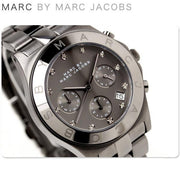  Shop Authentic Marc Jacobs Blade Chronograph Black Dial Black Steel Strap Watch for Women - MBM3103 - Luxxuri