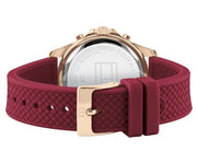  Shop Authentic Tommy Hilfiger Haven Quartz White Dial Red Rubber Strap Watch For Women - 1782200 - Luxxuri