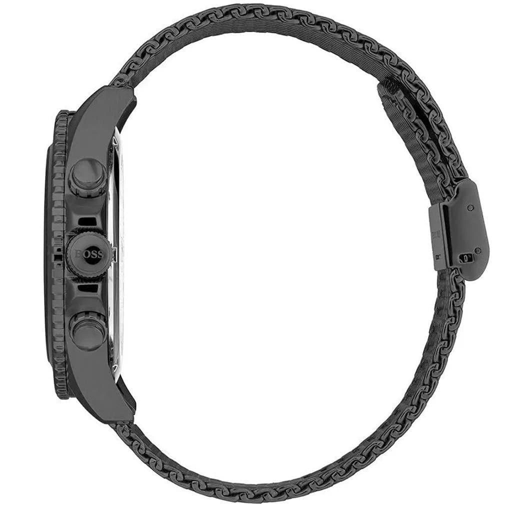  Shop Authentic Hugo Boss Ocean Edition Blue Dial Black Mesh Bracelet Watch for Men - 1513702 - Luxxuri