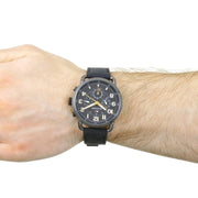  Shop Authentic Tommy Hilfiger Briggs Black Dial Black Leather Strap Watch for Men - 1791426 - Luxxuri