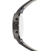  Shop Authentic Hugo Boss Blackout Chronograph Black Dial Black Leather Strap Watch For Men - HB1512567 - Luxxuri