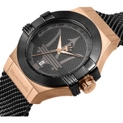  Shop Authentic Maserati Potenza Black Mesh Bracelet Black Dial Watch For Men - R8853108010 - Luxxuri