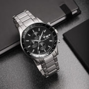  Shop Authentic Maserati SFIDA Chronograph Black Dial Silver Steel Strap Watch For Men - R8873640015 - Luxxuri