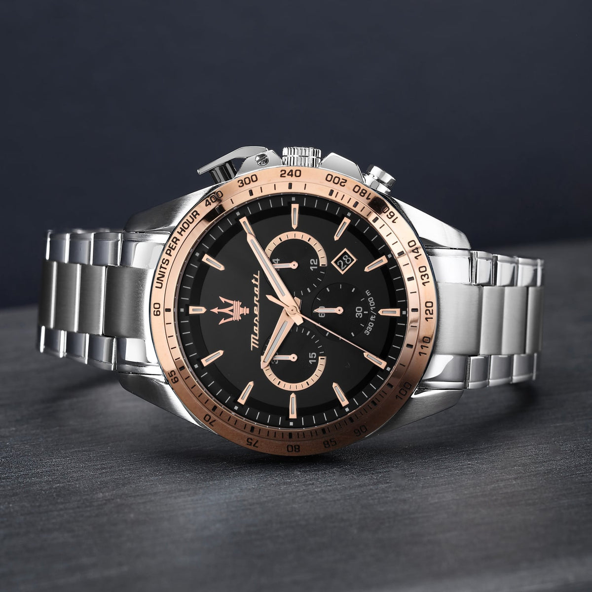  Shop Authentic Maserati Traguardo Chronograph Limited Edition Black Dial Silver Steel Strap Watch For Men - R8873612047 - Luxxuri