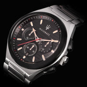  Shop Authentic Maserati Triconic Chronograph Black Dial Silver Steel Strap Watch For Men - R8873639002 - Luxxuri