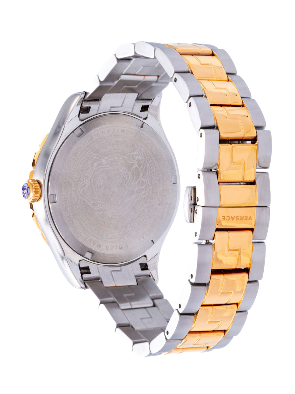  Shop Authentic Versace Hellenyium Quartz Brown Dial Two Tone Steel Strap Watch For Men - V11040015 - Luxxuri