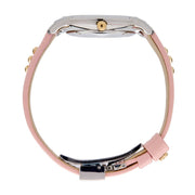  Shop Authentic Versace Audrey Quartz White Dial Pink Leather Strap Watch for Women - VELR00119 - Luxxuri