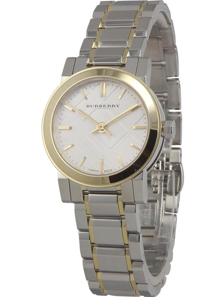  Shop Authentic Burberry The City Silver Dial Two Tone Steel Strap Watch for Women - BU9217 - Luxxuri