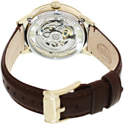  Shop Authentic Fossil Townsman Automatic Skeleton Gold Dial Brown Leather Strap Watch for Men - ME3043 - Luxxuri