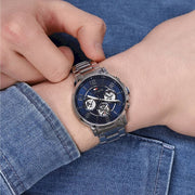  Shop Authentic Tommy Hilfiger Keagan Blue Dial Silver Steel Strap Watch for Men - 1791293 - Luxxuri
