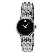  Shop Authentic Movado Veturi Quartz Black Dial Silver Steel Strap Watch for Women - 0606338 - Luxxuri