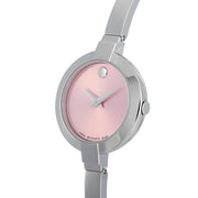  Shop Authentic Movado Bela Museum Pink Dial Silver Steel Strap Watch For Women - 0606596 - Luxxuri