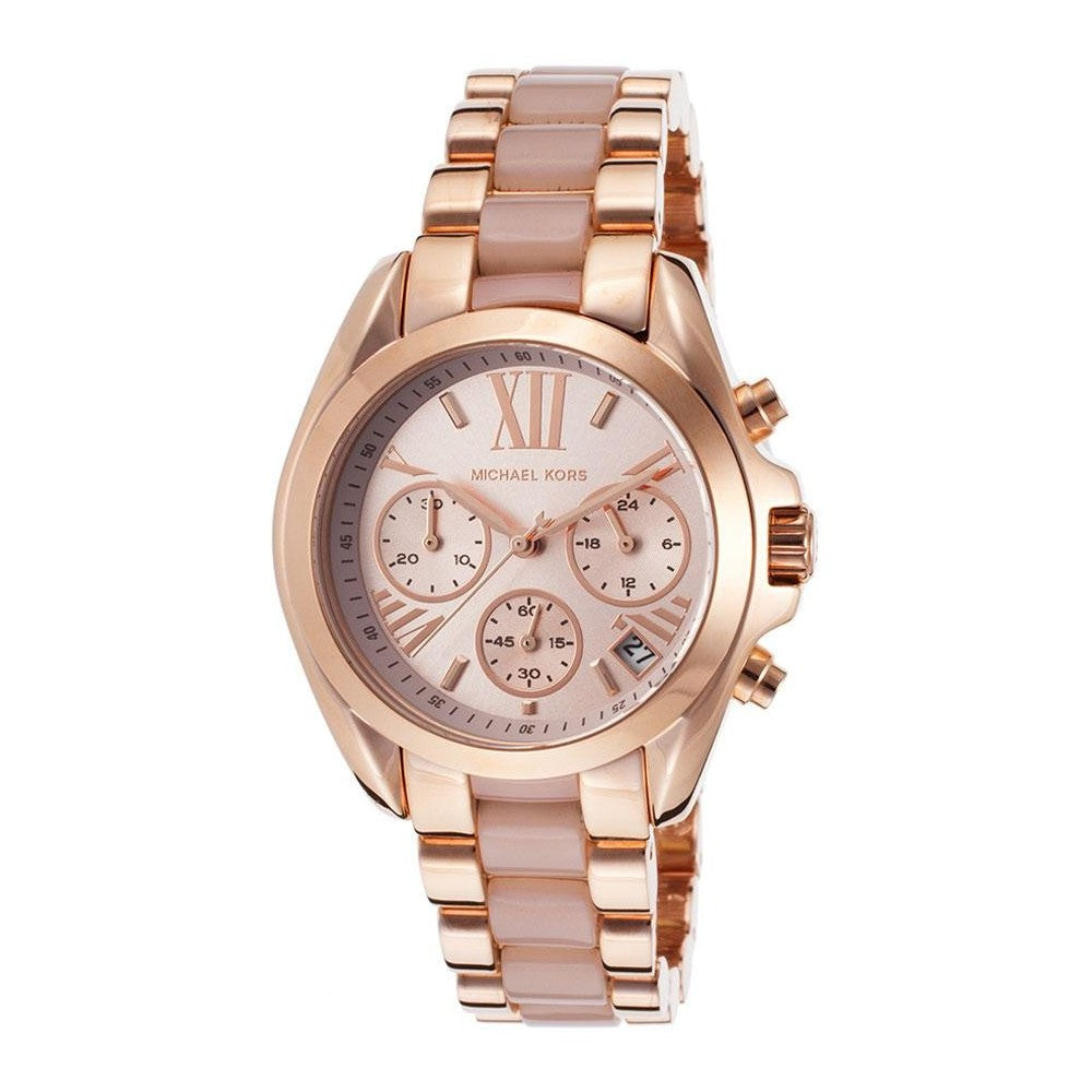  Shop Authentic Michael Kors Bradshaw Rose Gold Dial Two Tone Steel Strap Watch for Women - MK6066 - Luxxuri