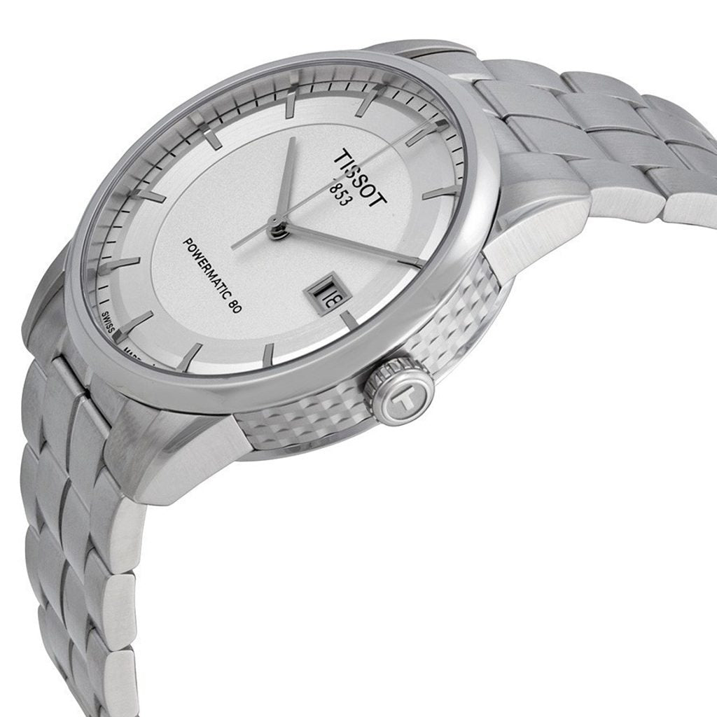 Shop Authentic Tissot Luxury Powermatic 80 Silver Dial Silver Steel Strap Watch For Men - T086.407.11.031.00 - Luxxuri