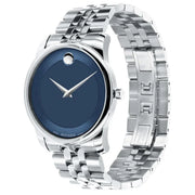  Shop Authentic Movado Museum Classic Blue Dial Silver Steel Strap Watch for Men - 606982 - Luxxuri