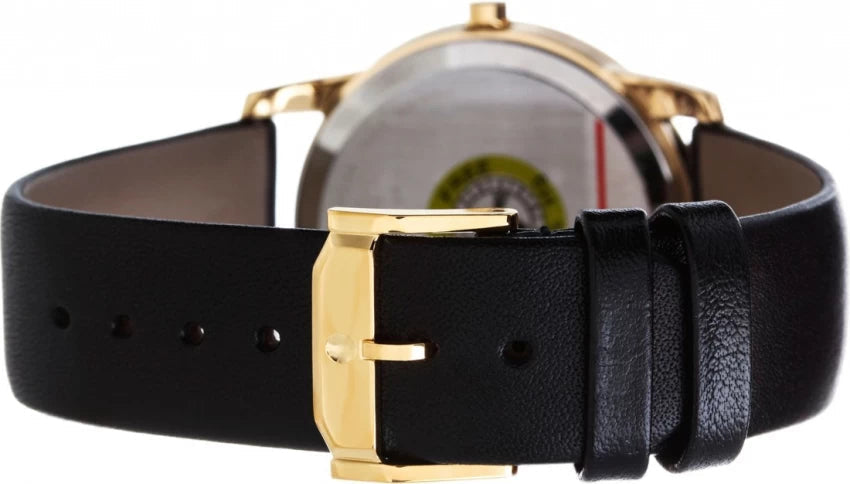  Shop Authentic Movado Museum Black Dial Black Leather Strap Watch For Men - 0607014 - Luxxuri
