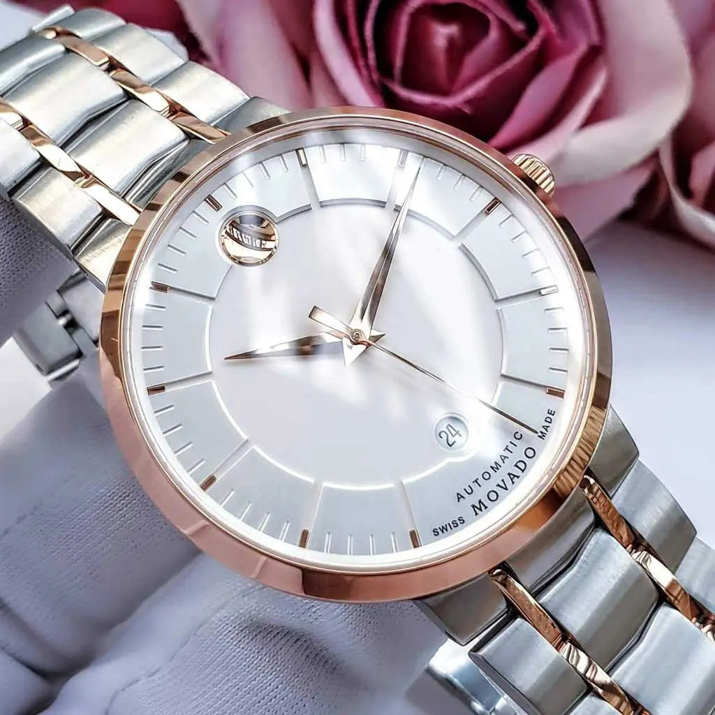  Shop Authentic Movado 1881 Automatic Silver Dial Two Tone Steel Strap Watch For Men - 607063 - Luxxuri