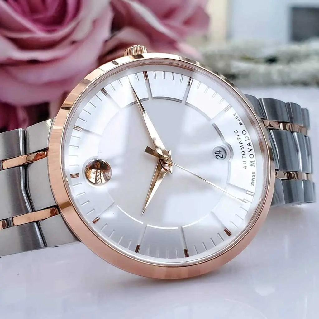  Shop Authentic Movado 1881 Automatic Silver Dial Two Tone Steel Strap Watch For Men - 607063 - Luxxuri