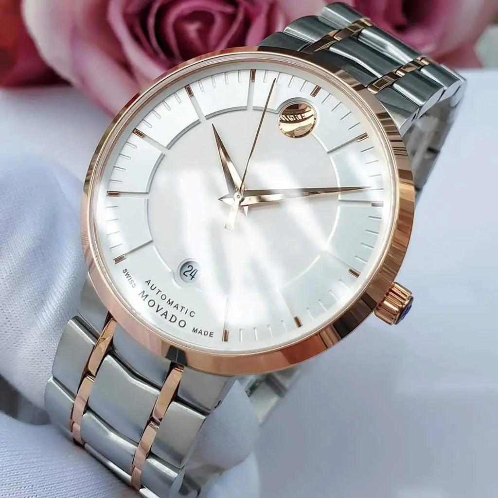  Shop Authentic Movado 1881 Automatic Silver Dial Two Tone Steel Strap Watch For Men - 607063 - Luxxuri