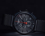  Shop Authentic Tissot T Classic PR 100 Chronograph Black Dial Black Mesh Bracelet Watch For Men - T101.417.33.051.00 - Luxxuri