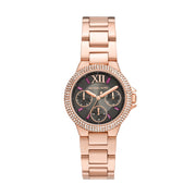  Shop Authentic Michael Kors Camille Chronograph Grey Dial Rose Gold Steel Strap Watch For Women - MK6983 - Luxxuri