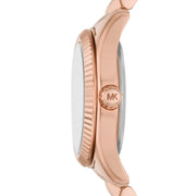  Shop Authentic Michael Kors Lexington Three Hand Rose Gold Dial Rose Gold Steel Strap Watch For Women - MK4739 - Luxxuri
