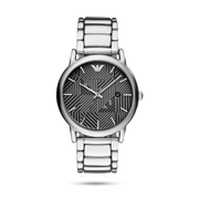  Shop Authentic Emporio Armani Classic Quartz Grey Dial Silver Steel Strap Watch For Men - AR11134 - Luxxuri