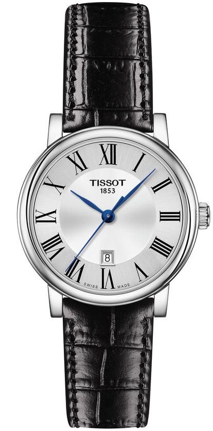  Shop Authentic Tissot Carson Premium Silver Dial Black Leather Strap Watch For Men - T122.410.16.033.00 - Luxxuri