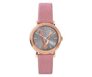  Shop Authentic Versace Virtus Quartz Grey Dial Pink Leather Strap Watch for Women - VEHC00319 - Luxxuri