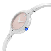  Shop Authentic Movado Bela Museum Pink Dial Silver Steel Strap Watch For Women - 0606596 - Luxxuri