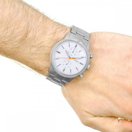  Shop Authentic Fossil Townsman White Dial Silver Steel Strap Watch for Men - FS5346 - Luxxuri