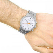  Shop Authentic Fossil Townsman White Dial Silver Steel Strap Watch for Men - FS5346 - Luxxuri