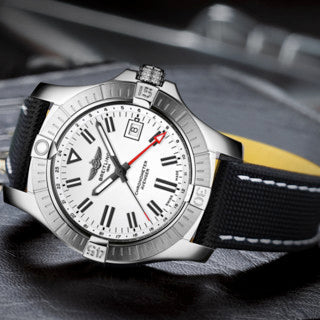  Shop Authentic Breitling Avenger Automatic GMT 43 White Dial Black Nylon Strap Watch for Men - A32397101A1X1 - Luxxuri