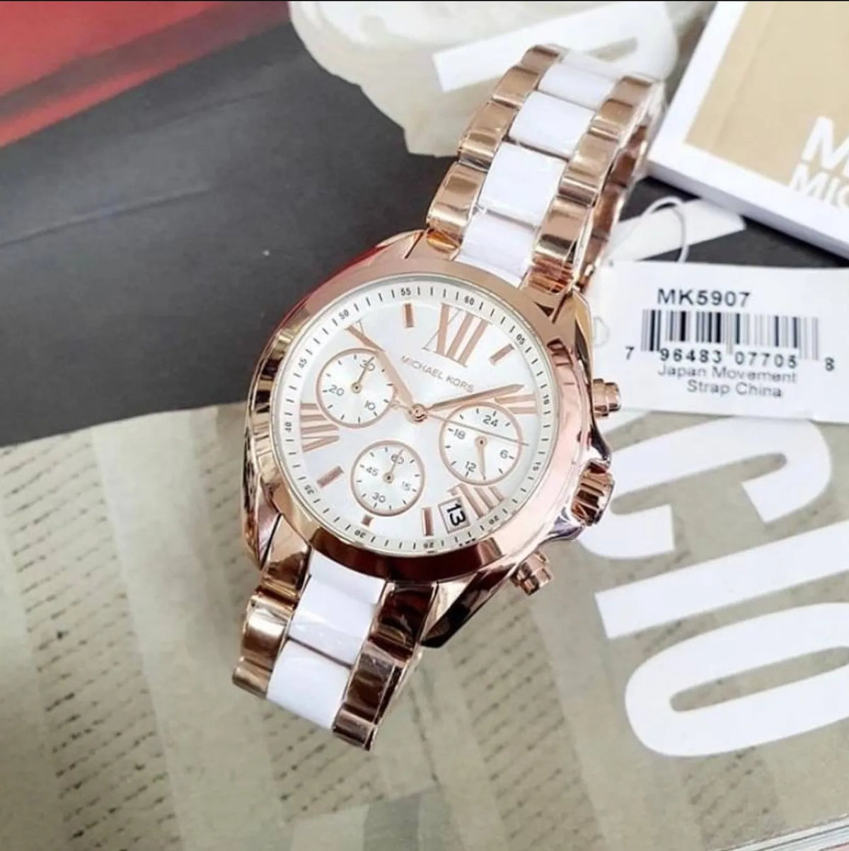  Shop Authentic Michael Kors Bradshaw Silver Dial Two Tone Steel Strap Watch for Women - MK5907 - Luxxuri