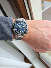  Shop Authentic Seiko Prospex Sea Automatic Diver Green Dial Silver Steel Strap Watch For Men - SPB187J1 - Luxxuri