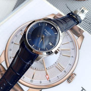  Shop Authentic Tissot Couturier Lady Blue Dial Blue Leather Strap Watch for Women - T035.210.16.041.00 - Luxxuri