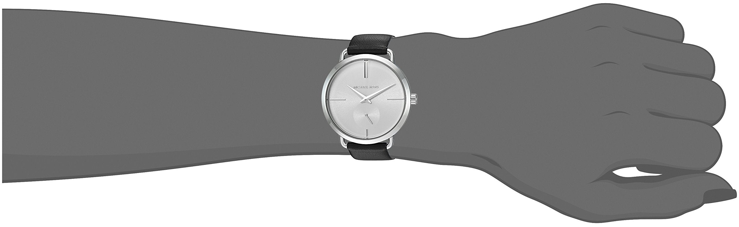  Shop Authentic Michael Kors Portia Quartz White Dial Black Leather Strap Watch For Women - MK2658 - Luxxuri