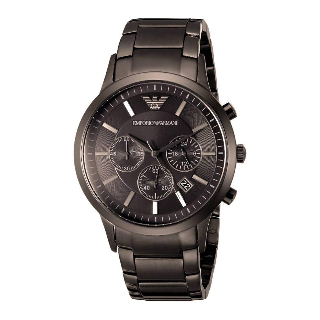  Shop Authentic Emporio Armani Classic Chronograph Grey Dial Grey Steel Strap Watch For Men - AR2454 - Luxxuri