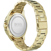  Shop Authentic Hugo Boss Premiere White Dial Gold Steel Strap Watch for Women - 1502445 - Luxxuri