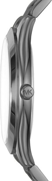  Shop Authentic Michael Kors Slim Runway Blue Dial Grey Steel Strap Watch For Men - MK8584 - Luxxuri