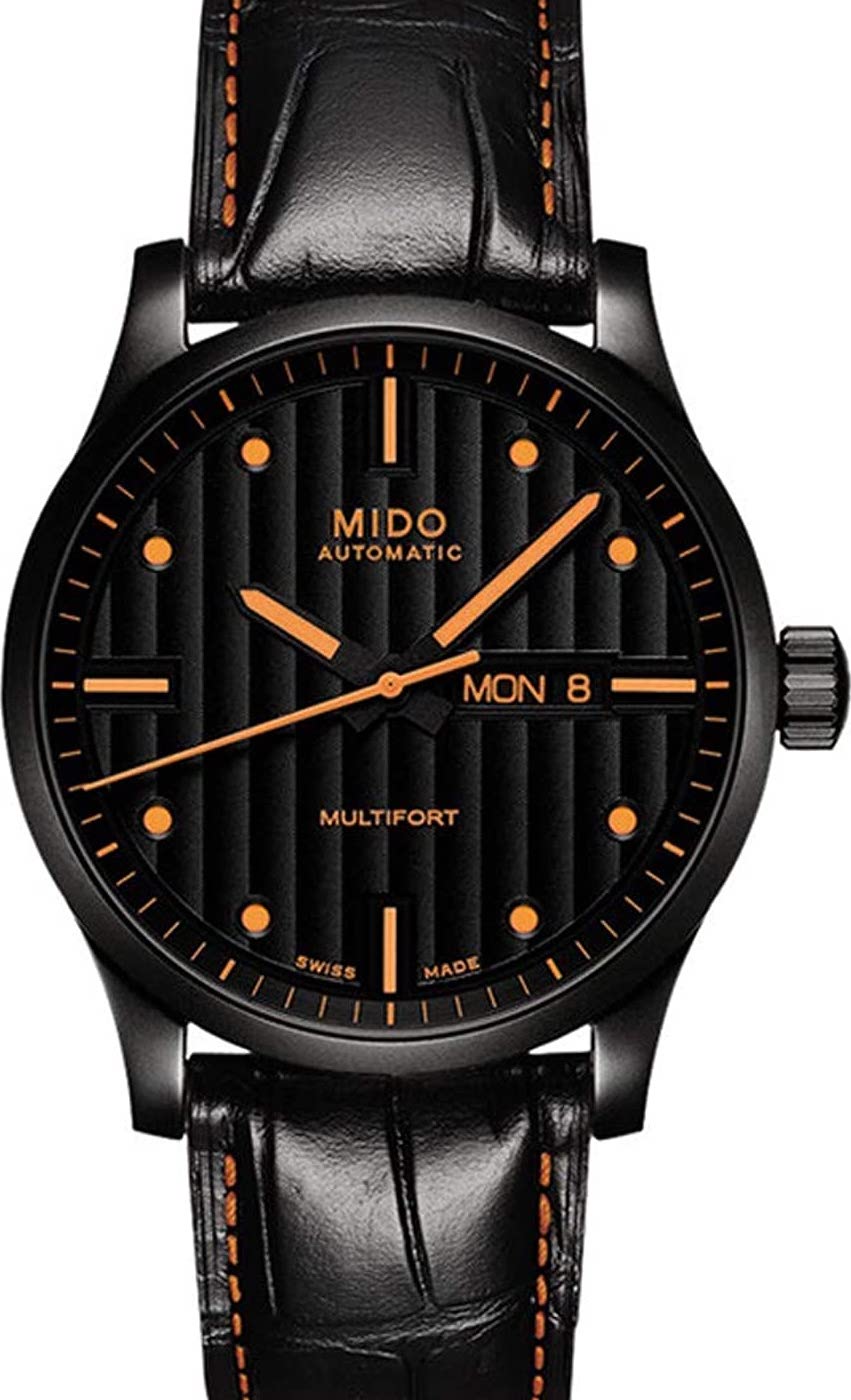  Shop Authentic Mido Multifort Automatic Special Edition Black Dial Black Leather Strap Watch For Men - M005.430.36.051.80 - Luxxuri